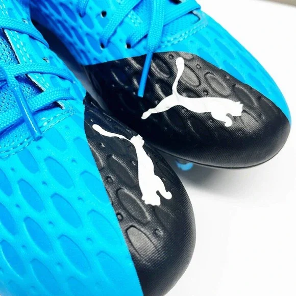 NEW Puma Future 5.4 Netfit Firm Ground Soccer Cleats Mens Blue Shoes - Picture 4 of 8